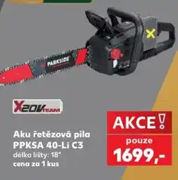 Kaufland X20V TEAM aku řetězová pila PPKSA 40-Li C3 nabídka