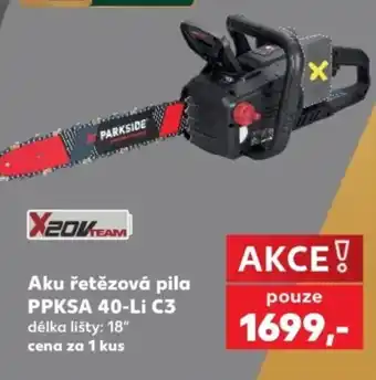 X20V TEAM aku řetězová pila PPKSA 40-Li C3