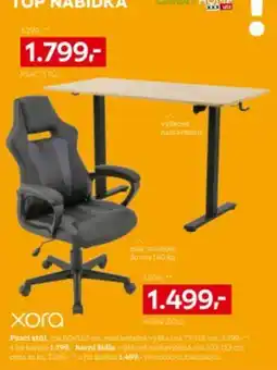 XXXLutz Xora psací stůl herní židle nabídka