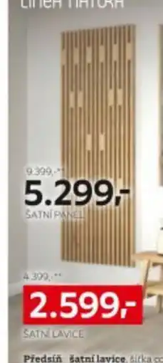 XXXLutz Línea Natura šatní lavice nabídka