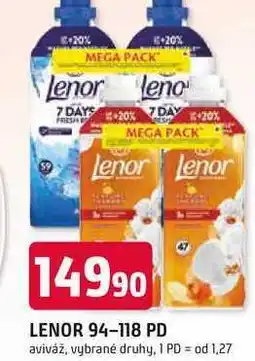 Trefa LENOR 94-118 PD aviváž, vybrané druhy nabídka