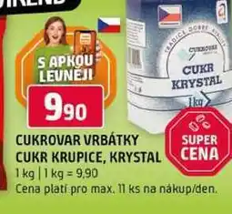 Terno CUKROVAR VRBÁTKY CUKR KRUPICE, KRYSTAL nabídka
