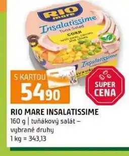 Terno RIO MARE INSALATISSIME 160 g tuňákový salát vybrané druhy nabídka