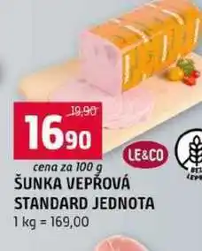 Terno ŠUNKA VEPŘOVÁ STANDARD JEDNOTA nabídka