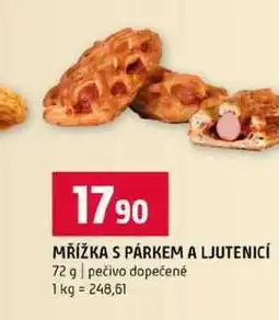 Terno MŘÍŽKA S PÁRKEM A LJUTENICÍ 72 g pečivo dopečené nabídka