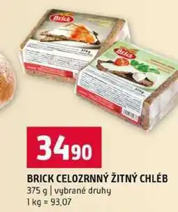 Terno BRICK CELOZRNNÝ ŽITNÝ CHLÉB 375 g vybrané druhy nabídka