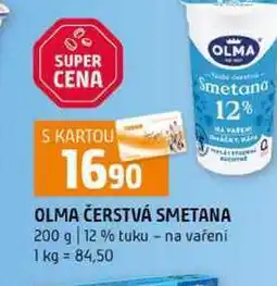 Terno OLMA ČERSTVÁ SMETANA 200 g 12 % tuku na vařeni nabídka