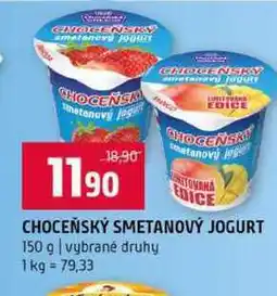 Terno CHOCEŇSKÝ SMETANOVÝ JOGURT 150 g vybrané druhy nabídka