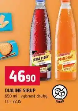 Terno DIALINE SIRUP 650 ml vybrané druhy nabídka