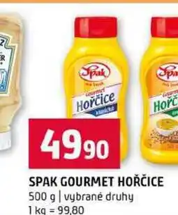 Terno SPAK GOURMET HOŘČICE 500 g vybrané druhy nabídka