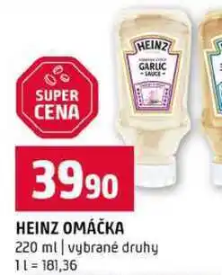 Terno HEINZ OMÁČKA 220 ml vybrané druhy nabídka
