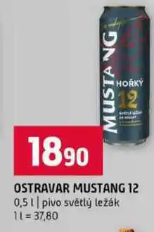 Terno OSTRAVAR MUSTANG 12 0,5l pivo světlý ležák nabídka
