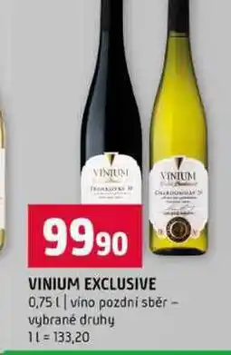 Terno VINIUM EXCLUSIVE 0,75l vino pozdní sběr vybrané druhy nabídka