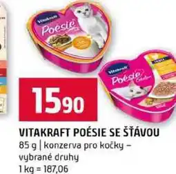 Terno VITAKRAFT POÉSIE SE ŠŤÁVOU 85 g konzerva pro kočky vybrané druhy nabídka