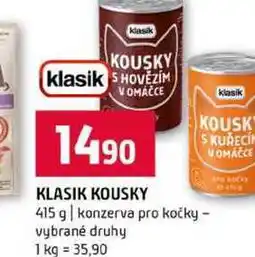 Terno KLASIK KOUSKY 415 g konzerva pro kočky vybrané druhy nabídka