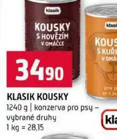 Terno KLASIK KOUSKY 1240 g konzerva pro psy vybrané druhy nabídka