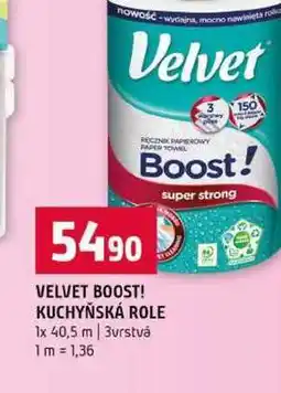 Terno VELVET BOOST! KUCHYŇSKÁ ROLE 1x 40,5 m 3vrstvá nabídka