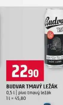 Terno BUDVAR TMAVÝ LEŽÁK 0,5l pivo tmavý ležák nabídka