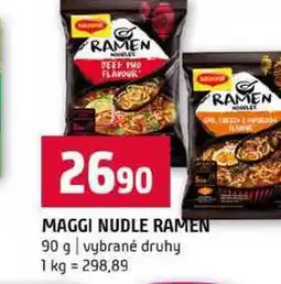 Terno MAGGI NUDLE RAMEN 90 g vybrané druhy nabídka