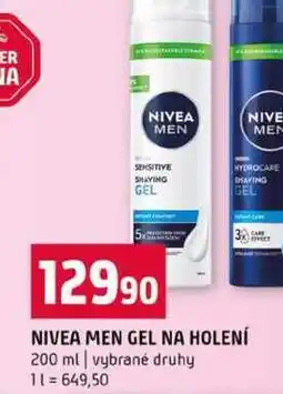 Terno NIVEA MEN GEL NA HOLENÍ 200 ml vybrané druhy nabídka