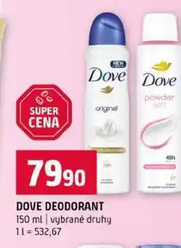 Terno DOVE DEODORANT 150 ml vybrané druhy nabídka