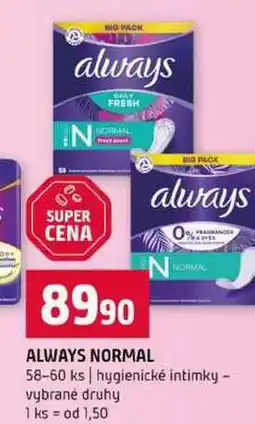 Terno ALWAYS NORMAL 58-60 ks hygienické intimky vybrané druhy nabídka