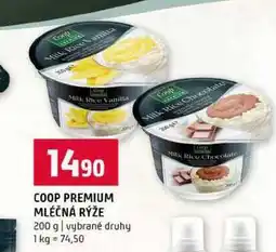 Terno COOP PREMIUM MLÉČNÁ RÝŽE 200 g vybrané druhy nabídka