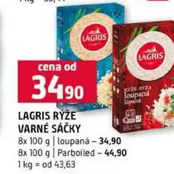 Terno LAGRIS RÝŽE VARNÉ SÁČKY 8x 100 g loupaná 8x 100 g Parboiled nabídka