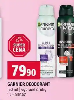 Terno GARNIER DEODORANT 150 ml vybrané druhy nabídka