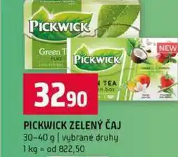 Terno PICKWICK ZELENÝ ČAJ 30-40 g vybrané druhy nabídka