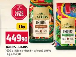 Terno JACOBS ORIGINS 1000 g káva zrnková vybrané druhy nabídka