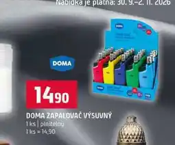 Terno DOMA ZAPALOVAČ VÝSUVNÝ 1 ks plnitelný nabídka