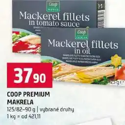 Terno COOP PREMIUM MAKRELA 125/82-90 g vybrané druhy nabídka