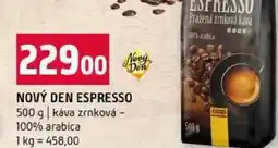 Terno NOVÝ DEN ESPRESSO 500 g káva zrnková 100% arabica nabídka