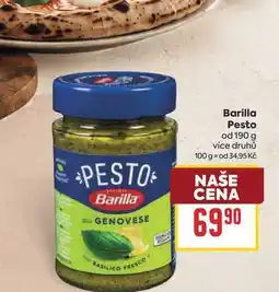 Billa Barilla Pesto od nabídka