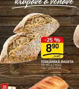 Flop TOSKÁNSKÁ BAGETA 70-80 g | malá nabídka