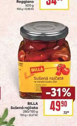 Billa BILLA Sušená rajčata 280/150 g nabídka