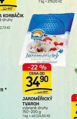 Flop JAROMĚŘICKÝ TVAROH vybrané druhy nabídka