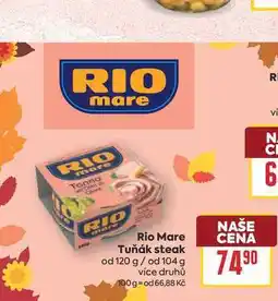 Billa Rio Mare Tuňák steak od 120 g/ od 104 g nabídka
