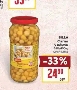 Billa BILLA Cizrna v nálevu 540/400 g nabídka