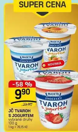 Flop JČ TVAROH S JOGURTEM vybrané druhy nabídka