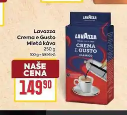 Billa Lavazza Crema e Gusto Mletá káva nabídka