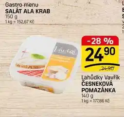 Flop ČESNEKOVÁ POMAZÁNKA nabídka
