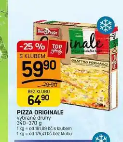 Flop PIZZA ORIGINALE vybrané druhy nabídka