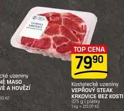 Flop VEPŘOVÝ STEAK KRKOVICE BEZ KOSTI 375 g | plátky nabídka