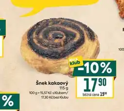 Billa Šnek kakaový nabídka