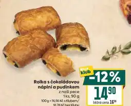 Billa Rolka s čokoládovou náplní a pudinkem z naší pece 1ks nabídka