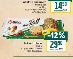 Billa Balconi náplní a pudinkem z naší pece 1ks nabídka