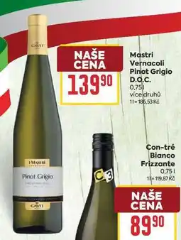 Billa Mastri Vernacoli Pinot Grigio D.O.C nabídka