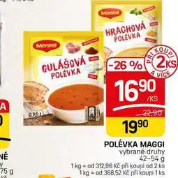 Flop POLÉVKA MAGGI vybrané druhy nabídka